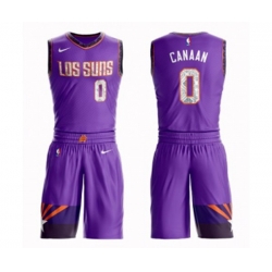 Phoenix Suns #0 Isaiah Canaan Swingman Purple Basketball Suit Jersey - City Edition