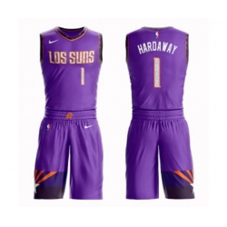 Phoenix Suns #1 Penny Hardaway Swingman Purple Basketball Suit Jersey - City Edition