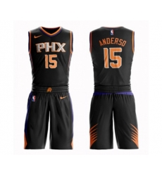 Phoenix Suns #15 Ryan Anderson Swingman Black Basketball Suit Jersey - Statement Edition