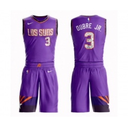 Phoenix Suns #3 Kelly Oubre Jr. Swingman Purple Basketball Suit Jersey - City Edition