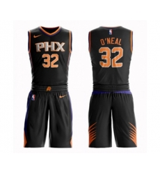 Phoenix Suns #32 Shaquille ONeal Swingman Black Basketball Suit Jersey Statement Edition