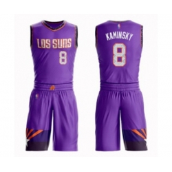 Phoenix Suns #8 Frank Kaminsky Swingman Purple Basketball Suit Jersey - City Edition