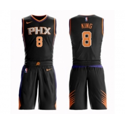 Phoenix Suns #8 George King Swingman Black Basketball Suit Jersey - Statement Edition