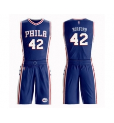 Philadelphia 76ers #42 Al Horford Swingman Blue Basketball Suit Jersey - Icon Edition