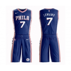 Philadelphia 76ers #7 Timothe Luwawu Swingman Blue Basketball Suit Jersey - Icon Edition