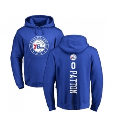 Philadelphia 76ers #0 Justin Patton Royal Blue Backer Pullover Hoodie