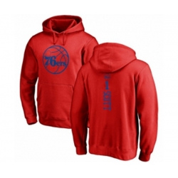 Philadelphia 76ers #1 Mike Scott Red One Color Backer Pullover Hoodie
