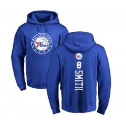 Philadelphia 76ers #8 Zhaire Smith Royal Blue Backer Pullover Hoodie
