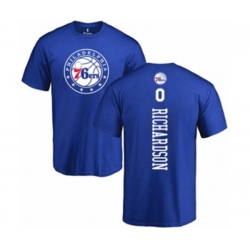 Philadelphia 76ers #0 Josh Richardson Royal Blue Backer T-Shir