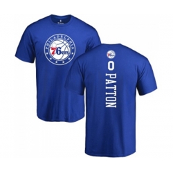 Philadelphia 76ers #0 Justin Patton Royal Blue Backer T-Shirt