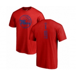 Philadelphia 76ers #1 Mike Scott Red One Color Backer T-Shirt