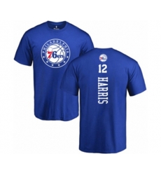Philadelphia 76ers #12 Tobias Harris Royal Blue Backer T-Shirt