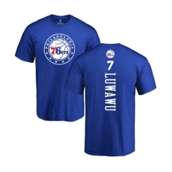 Philadelphia 76ers #7 Timothe Luwawu Royal Blue Backer T-Shirt