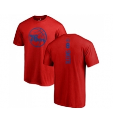 Philadelphia 76ers #8 Zhaire Smith Red One Color Backer T-Shirt