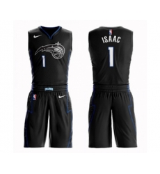 Orlando Magic #1 Jonathan Isaac Swingman Black Basketball Suit Jersey - City Edition