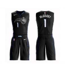 Orlando Magic #1 Tracy Mcgrady Swingman Black Basketball Suit Jersey - City Edition