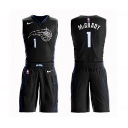 Orlando Magic #1 Tracy Mcgrady Swingman Black Basketball Suit Jersey - City Edition Orlando Magic #1 Tracy Mcgrady Swingman Black Basketball Suit Jersey - City Edition