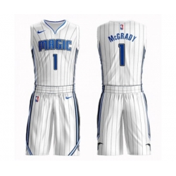 Orlando Magic #1 Tracy Mcgrady Swingman White Basketball Suit Jersey - Association Edition Orlando Magic #1 Tracy Mcgrady Swingman White Basketball Suit Jersey - Association Edition