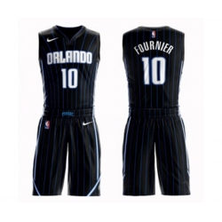 Orlando Magic #10 Evan Fournier Swingman Black Basketball Suit Jersey Statement Edition Orlando Magic #10 Evan Fournier Swingman Black Basketball Suit Jersey Statement Edition