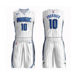 Orlando Magic #10 Evan Fournier Swingman White Basketball Suit Jersey - Association Edition Orlando Magic #10 Evan Fournier Swingman White Basketball Suit Jersey - Association Edition