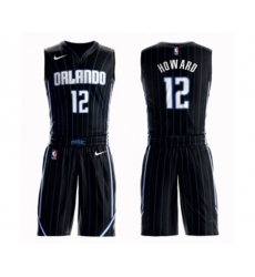Orlando Magic #12 Dwight Howard Swingman Black Basketball Suit Jersey Statement Edition