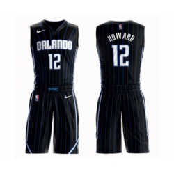 Orlando Magic #12 Dwight Howard Swingman Black Basketball Suit Jersey Statement Edition Orlando Magic #12 Dwight Howard Swingman Black Basketball Suit Jersey Statement Edition