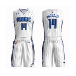 Orlando Magic #14 D.J. Augustin Swingman White Basketball Suit Jersey - Association Edition Orlando Magic #14 D.J. Augustin Swingman White Basketball Suit Jersey - Association Edition