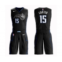 Orlando Magic #15 Vince Carter Swingman Black Basketball Suit Jersey - City Edition Orlando Magic #15 Vince Carter Swingman Black Basketball Suit Jersey - City Edition