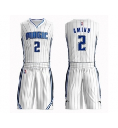 Orlando Magic #2 Al-Farouq Aminu Swingman White Basketball Suit Jersey - Association Edition