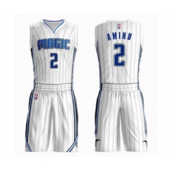 Orlando Magic #2 Al-Farouq Aminu Swingman White Basketball Suit Jersey - Association Edition Orlando Magic #2 Al-Farouq Aminu Swingman White Basketball Suit Jersey - Association Edition