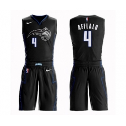 Orlando Magic #4 Arron Afflalo Swingman Black Basketball Suit Jersey - City Edition Orlando Magic #4 Arron Afflalo Swingman Black Basketball Suit Jersey - City Edition