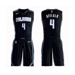 Orlando Magic #4 Arron Afflalo Swingman Black Basketball Suit Jersey Statement Edition Orlando Magic #4 Arron Afflalo Swingman Black Basketball Suit Jersey Statement Edition