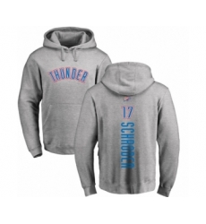 Oklahoma City Thunder #17 Dennis Schroder Ash Backer Pullover Hoodie