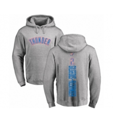Oklahoma City Thunder #2 Shai Gilgeous-Alexander Ash Backer Pullover Hoodie
