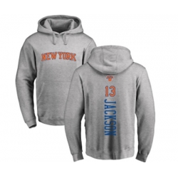 New York Knicks #13 Mark Jackson Ash Backer Pullover Hoodie