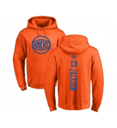 New York Knicks #13 Mark Jackson Orange One Color Backer Pullover Hoodie