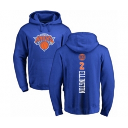 New York Knicks #2 Wayne Ellington Royal Blue Backer Pullover Hoodie