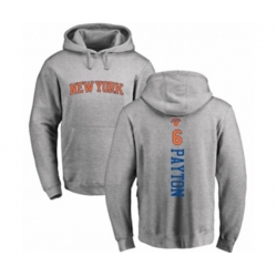 New York Knicks #6 Elfrid Payton Ash Backer Pullover Hoodie