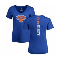 New York Knicks #2 Wayne Ellington Royal Blue Backer T-Shirt