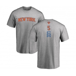New York Knicks #5 Courtney Lee Ash Backer T-Shirt