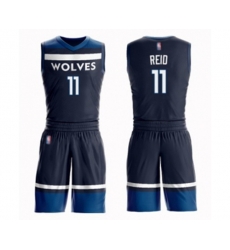 Minnesota Timberwolves #11 Naz Reid Swingman Navy Blue Basketball Suit Jersey - Icon Edition