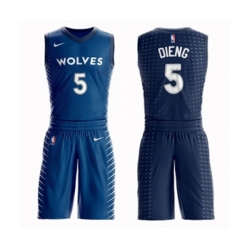 Minnesota Timberwolves #5 Gorgui Dieng Swingman Blue Basketball Suit Jersey Minnesota Timberwolves #5 Gorgui Dieng Swingman Blue Basketball Suit Jersey