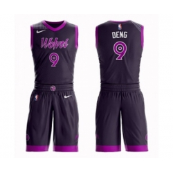 Minnesota Timberwolves #9 Luol Deng Swingman Purple Basketball Suit Jersey - City Edition Minnesota Timberwolves #9 Luol Deng Swingman Purple Basketball Suit Jersey - City Edition
