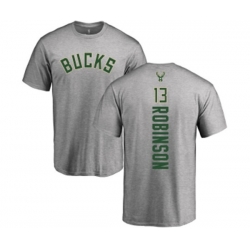 Milwaukee Bucks #13 Glenn Robinson Ash Backer T-Shirt