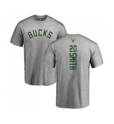 Milwaukee Bucks #20 Jason Smith Ash Backer T-Shirt