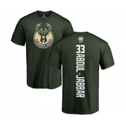 Milwaukee Bucks #33 Kareem Abdul-Jabbar Green Backer T-Shirt