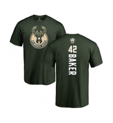 Milwaukee Bucks #42 Vin Baker Green Backer T-Shirt