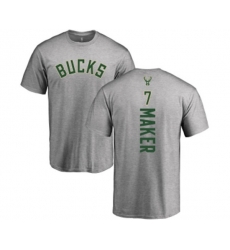 Milwaukee Bucks #7 Thon Maker Ash Backer T-Shirt