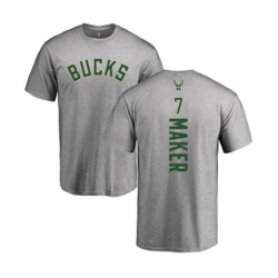 Milwaukee Bucks #7 Thon Maker Ash Backer T-Shirt
