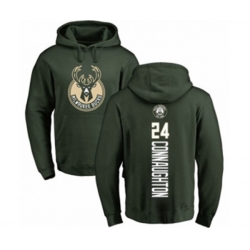 Milwaukee Bucks #24 Pat Connaughton Green Backer Pullover Hoodie